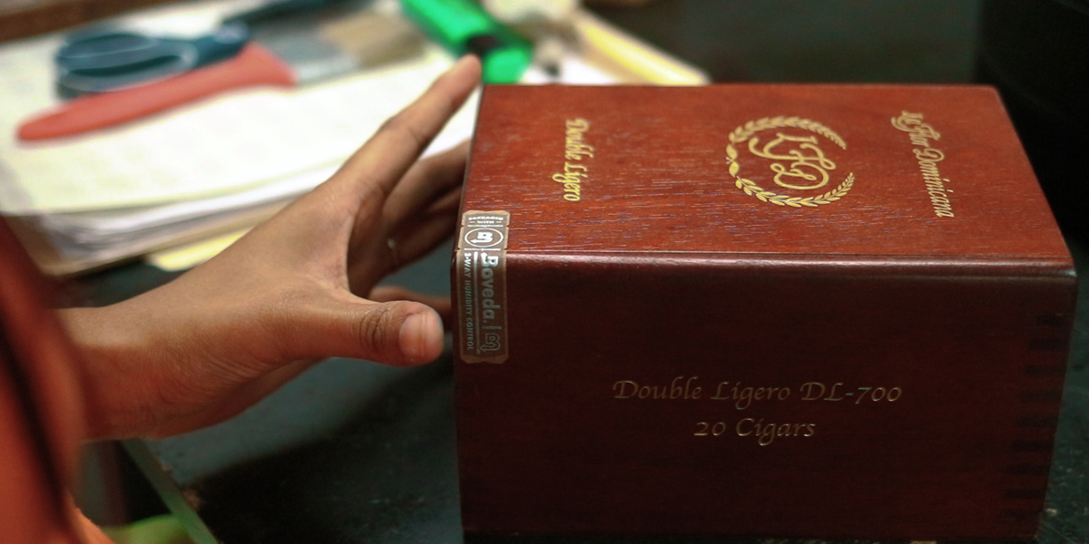 LFD Cigars packaged with Boveda and sealed.