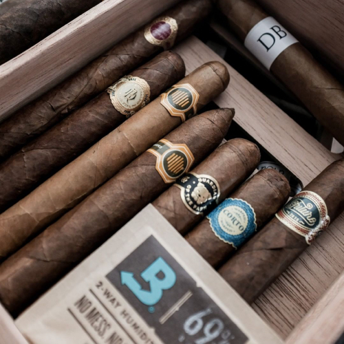 cigars in box with boveda