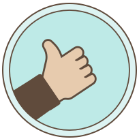 Thumbs up graphic